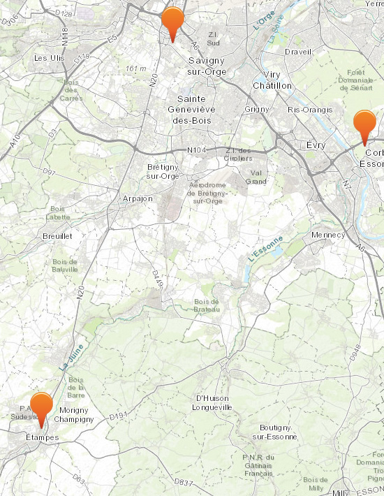 Essonne : Carte des Experts Nuisibles